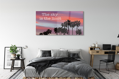 Obraz plexi Palm západu slnka