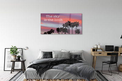Obraz plexi Palm západu slnka