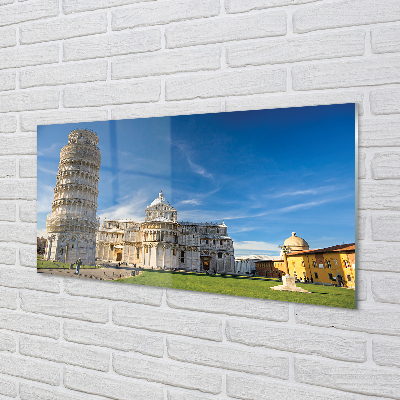 Obraz na akrylátovom skle Italy šikmá veža katedrály