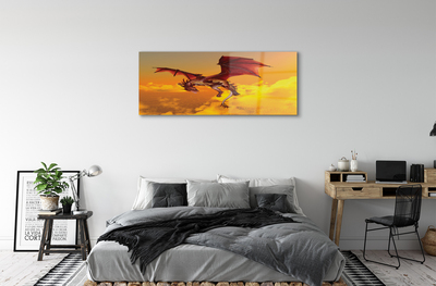 Obraz plexi Zamračené oblohy drak