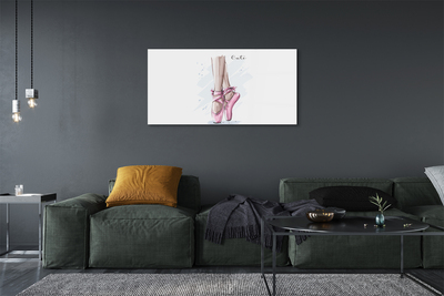 Obraz plexi Ružové baletné topánky