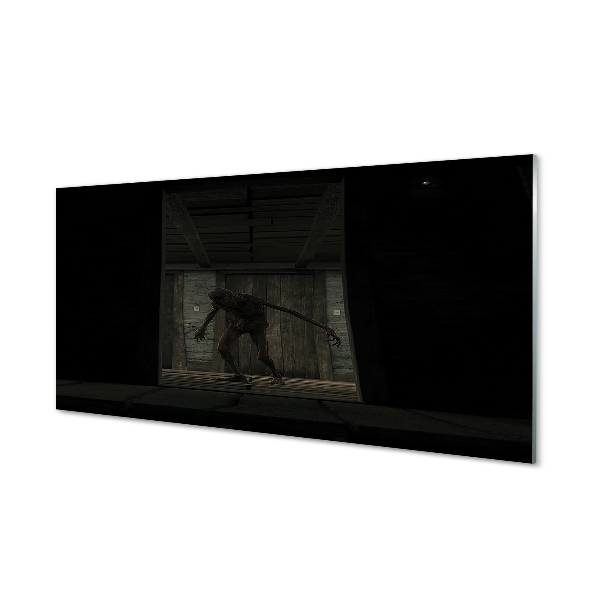 Obraz plexi Zombie tmavá budova