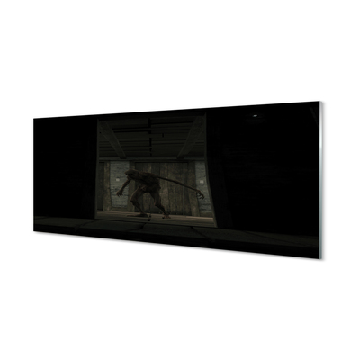 Obraz plexi Zombie tmavá budova
