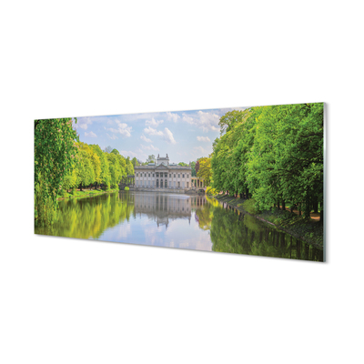 Obraz na akrylátovom skle Varšavský palác lesného jazera