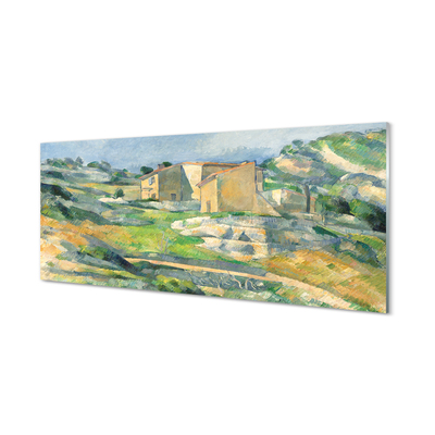 Obraz plexi Art maľoval dom na kopci