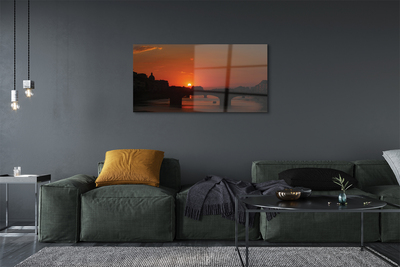 Obraz na akrylátovom skle Taliansko rieka západu slnka