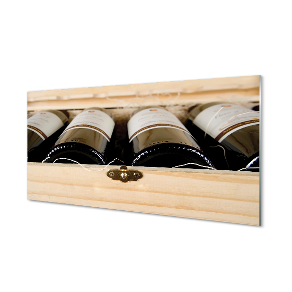 Obraz plexi Fľaše vína v krabici