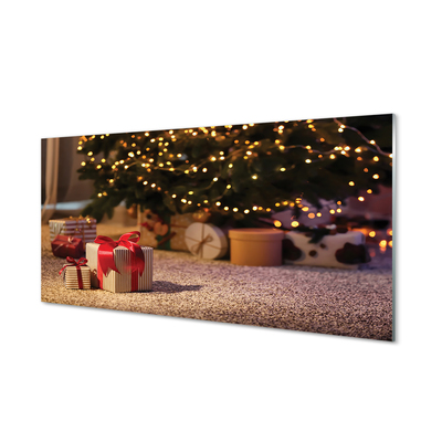 Obraz na akrylátovom skle Dary vianočný strom