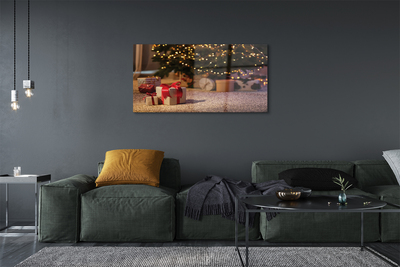 Obraz na akrylátovom skle Dary vianočný strom