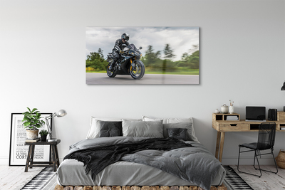 Obraz plexi Motocykel cesty mraky neba