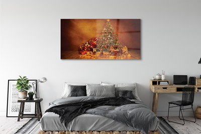 Obraz na akrylátovom skle Vianočné osvetlenie dekorácie darčeky