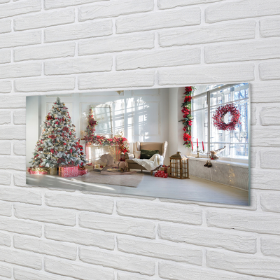 Obraz na akrylátovom skle Ozdoby na vianočný stromček darčeky