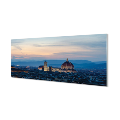 Obraz na akrylátovom skle Taliansko katedrála panoráma v noci