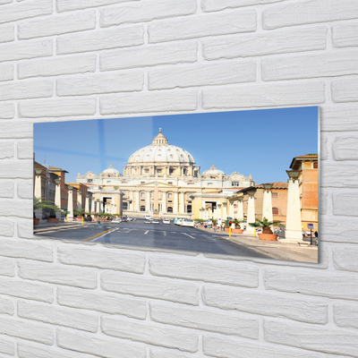 Obraz na akrylátovom skle Katedrála rím ulice budovy