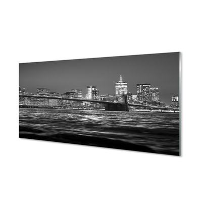 Obraz na akrylátovom skle Bridge river panorama