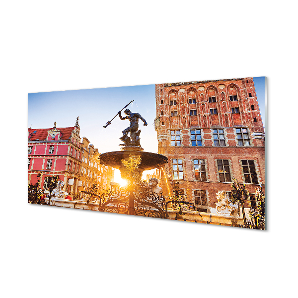 Obraz na akrylátovom skle Gdańsk memorial fountain