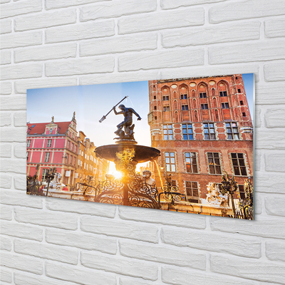 Obraz na akrylátovom skle Gdańsk memorial fountain