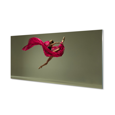 Obraz plexi Žena ružové motúz materiál