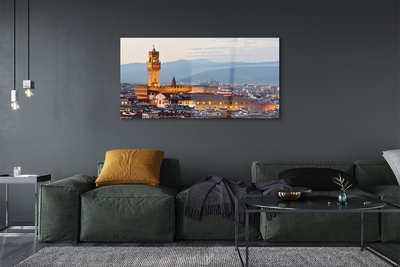 Obraz na akrylátovom skle Italy castle sunset panorama
