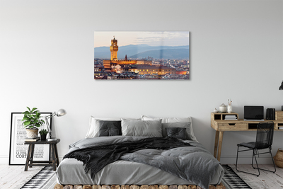 Obraz na akrylátovom skle Italy castle sunset panorama