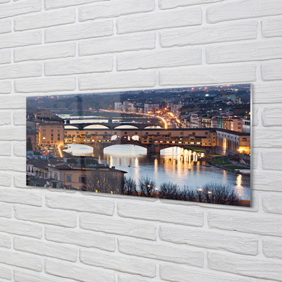 Obraz na akrylátovom skle Italy bridges noc rieka