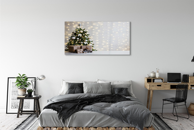 Obraz na akrylátovom skle Ozdoby na vianočný stromček darčeky