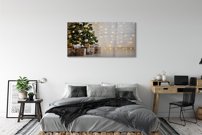 Obraz plexi Ozdoby na vianočný stromček darčeky