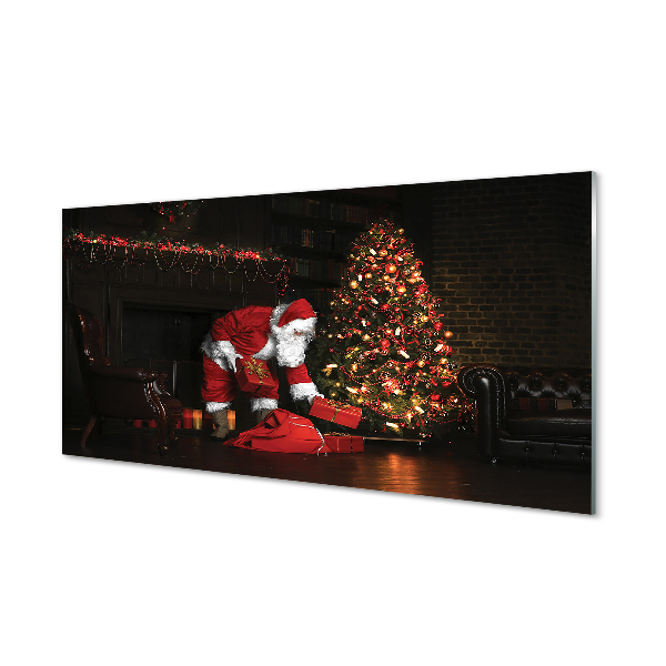 Obraz plexi Ozdoby na vianočný stromček darčeky claus