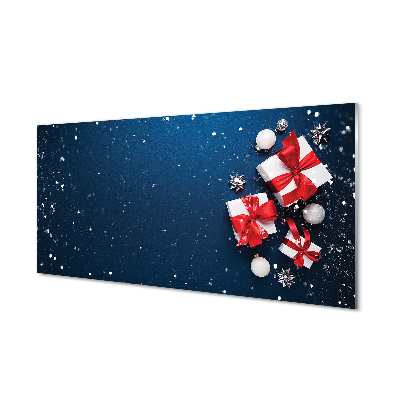 Obraz na akrylátovom skle Darčeky čačky sneh
