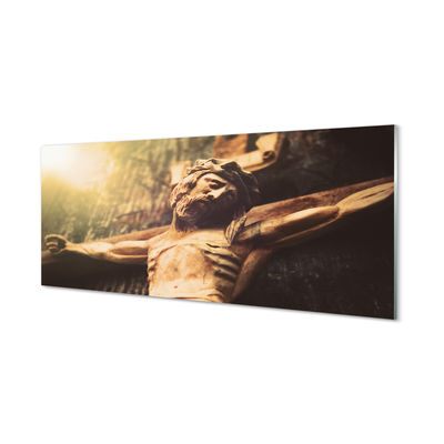 Obraz na akrylátovom skle Ježiš z dreva