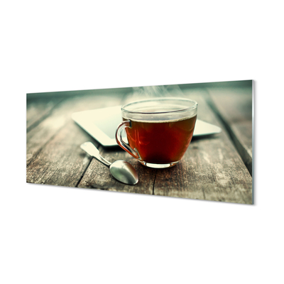 Obraz plexi Ohrievať lyžičku čaju