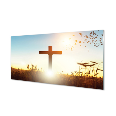 Obraz plexi Kríž pole slnka