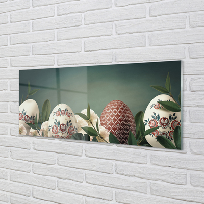 Obraz na akrylátovom skle Listy vajcom kvety