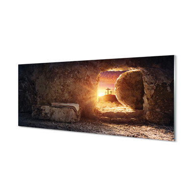 Obraz plexi Cave krížia slnko
