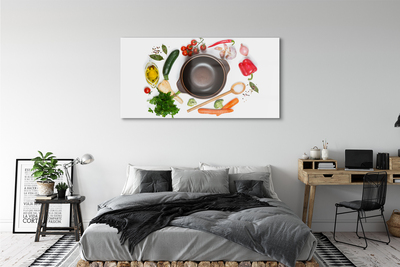 Obraz plexi Lyžica paradajky petržlen
