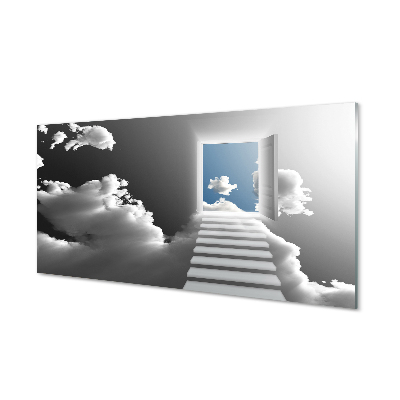 Obraz na akrylátovom skle Sky schodisku dvere