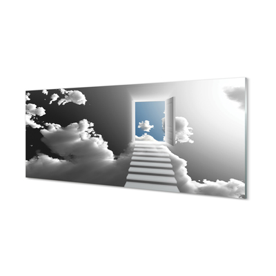 Obraz na akrylátovom skle Sky schodisku dvere