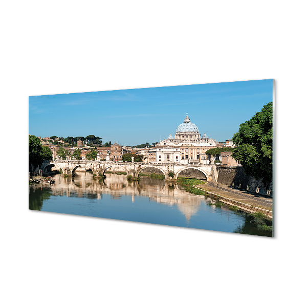 Obraz na akrylátovom skle Rome river mosty