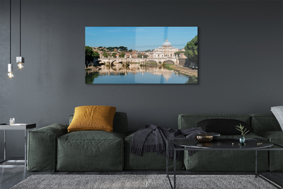 Obraz na akrylátovom skle Rome river mosty