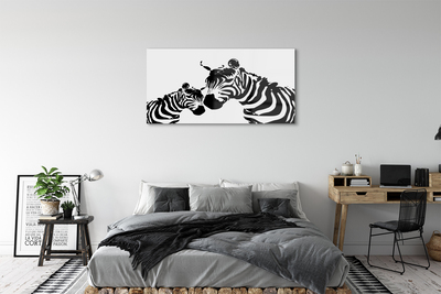 Obraz na akrylátovom skle Maľované zebra