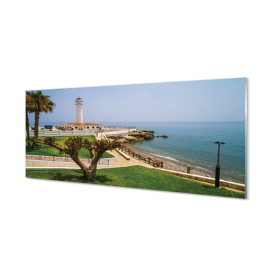 Obraz na akrylátovom skle Španielsko pobreží maják