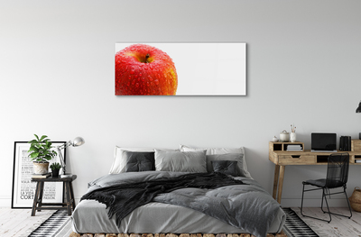 Obraz plexi Kvapôčky vody na jablko