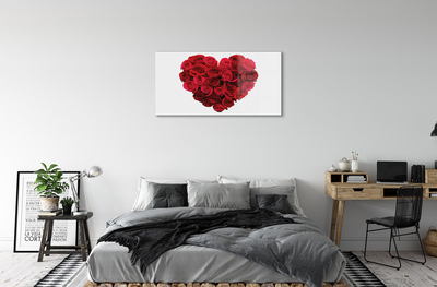 Obraz plexi Srdce z ruží
