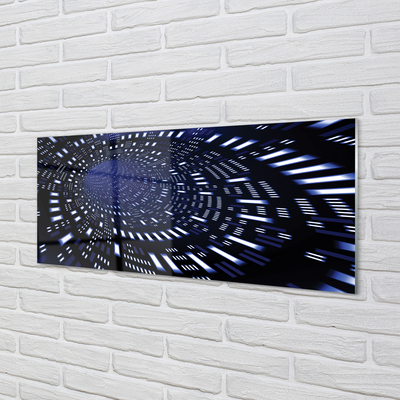 Obraz na akrylátovom skle Blue 3d tunel