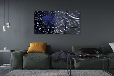 Obraz na akrylátovom skle Blue 3d tunel