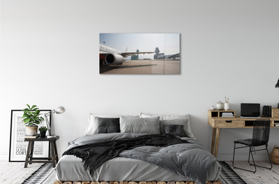Obraz plexi Letiskové lietadla neba budovy