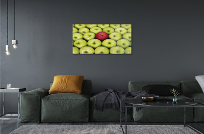 Obraz plexi Zelená a červená jablká
