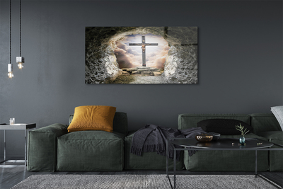 Obraz plexi Cave ľahký cross jesus