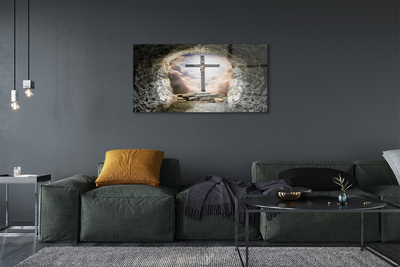 Obraz plexi Cave ľahký cross jesus