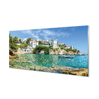 Obraz na akrylátovom skle Grécko sea mestského života